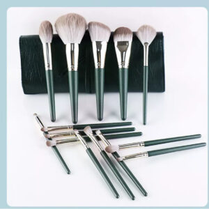 Makeup Brushes Sage Green.